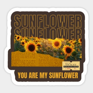 You Are My Sunflower Sticker